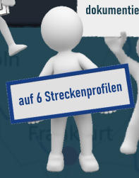 auf 6 Streckenprofilen